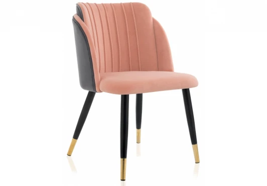 11782 Обеденный стул на металлокаркасе Woodville Orly pink / grey 11782