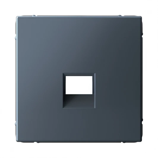 GAL000784 Накладка для компьютерной/телефонной розетки RJ-45/RJ-11 (грифель) Systeme Electric GAL000784