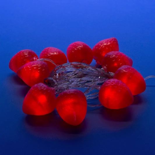 ULD-S0400-010/STB/2AA RED IP20 STRAWBERRY Гирлянда Uniel ULD-S0400-010/STB/2AA RED IP20 STRAWBERRY