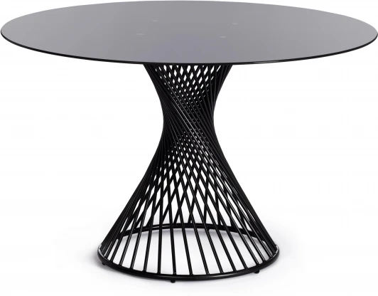 19437 Кухонный стол Tetchair BERTOIA (Металл,Стекло/Черный)
