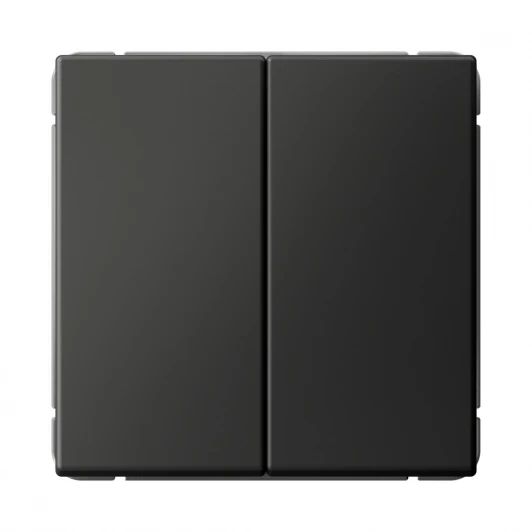 GAL001451S Выключатель двухклавишный (базальт) Systeme Electric GAL001451S
