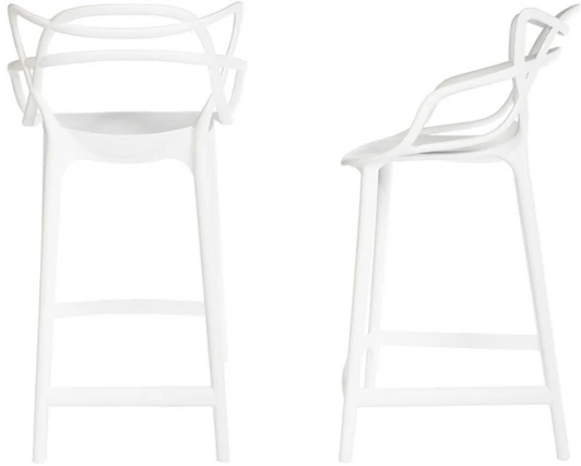 FR 0131P Комплект из 2-х стульев полубарных Masters белый Bradex Home FR 0131P