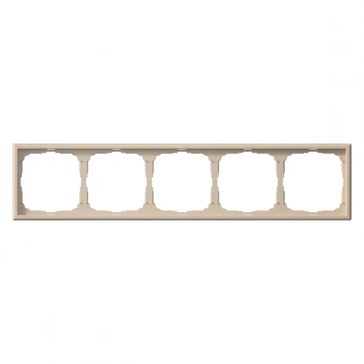 GAL001205 Рамка на 5 постов (песочный) Systeme Electric GAL001205