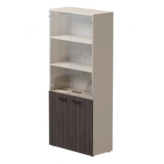 254H004GU/DK/ Шкаф комбинированный Everprof EVO (ЭВО) 800х383x1835 Кашемир/Дуб Пасадена 254H004GU/DK/
