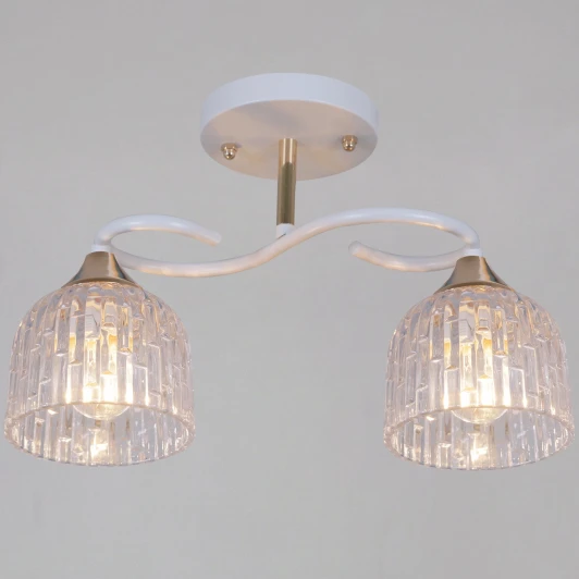 16360-0.3-02 WH+FG Подвесная люстра на штанге Reluce 16360-0.3-02 WH+FG