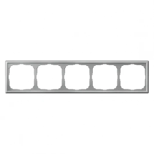 GAL000305 Рамка на 5 постов (алюминий) Systeme Electric GAL000305