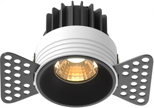 DL058-7W2.7K-TRS-B Встраиваемый светильник под гипсокартон Maytoni Round DL058-7W2.7K-TRS-B (LED, 220V, круглые)