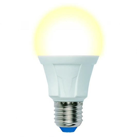 LED-A60 13W/3000K/E27/FR PLP01WH картон Лампочка светодиодная шар белая E27 13W 3000K Uniel LED-A60 13W/3000K/E27/FR PLP01WH