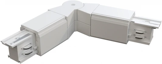 TRA005CS-31W Коннектор поворотный шарнирный Trinity белый (трехфазный) Maytoni Technical TRA005CS-31W (220V)