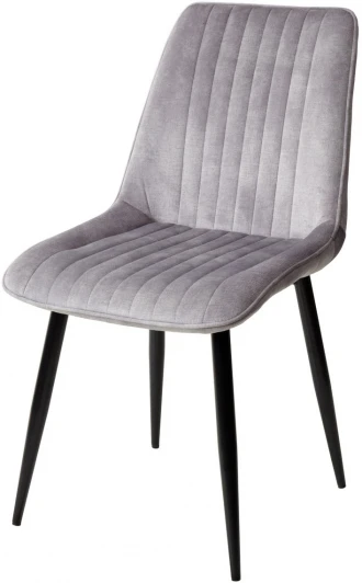 628M03642 Обеденный стул M-City REMI PK6015-03(VBP203) античный серебристо-серый, велюр
