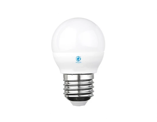 204027 Лампочка светодиодная шар белая колба E14 6 Вт 4200K холодное свечение Ambrella Present 204027