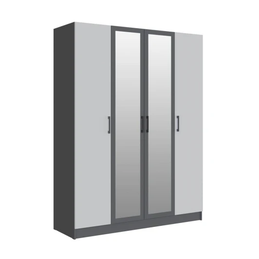 00-00186424 Шкаф Вегас 1600, Графит серый, Камень серый ТЭКС 00-00186424