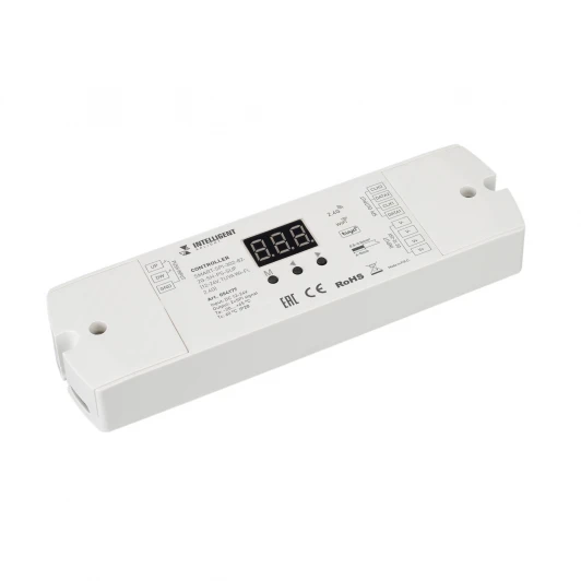 054177 INTELLIGENT ARLIGHT Контроллер SMART-SPI-302-82-2G-SH-PS-SUF (12-24V, TUYA Wi-Fi, 2.4G) (IARL, IP20 Пластик) 054177