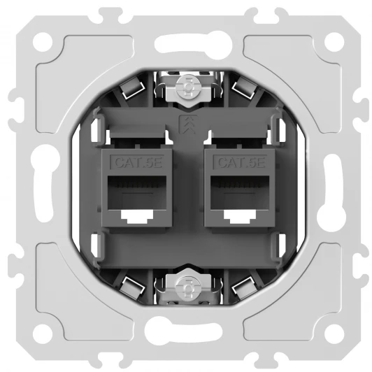 DB16500 Механизм розетки двойной Ethernet RJ-45 Donel DB DB16500