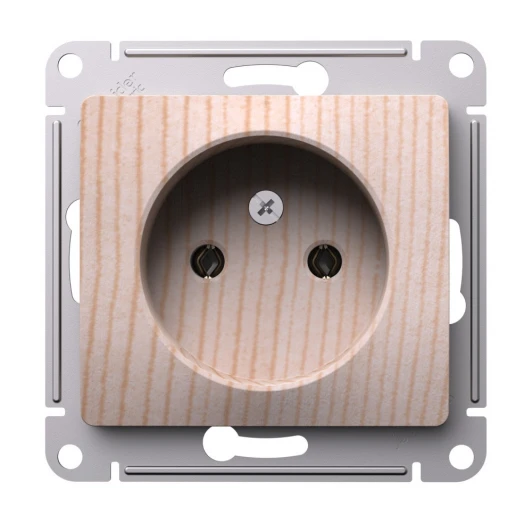 GSL001541 Розетка без заземления (сосна) Systeme Electric GSL001541