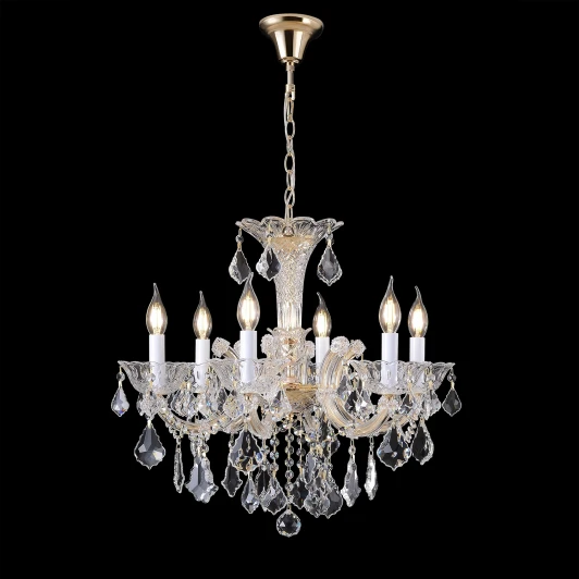 CRISTELLE SP6 GOLD Подвесная люстра Crystal Lux CRISTELLE SP6 GOLD