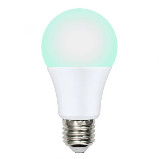 LED-A60-9W/SCBG/E27/FR/DIM IP65 PLO65WH Лампочка светодиодная шар белая E27 9W Uniel LED-A60-9W/SCBG/E27/FR/DIM IP65 PLO65WH