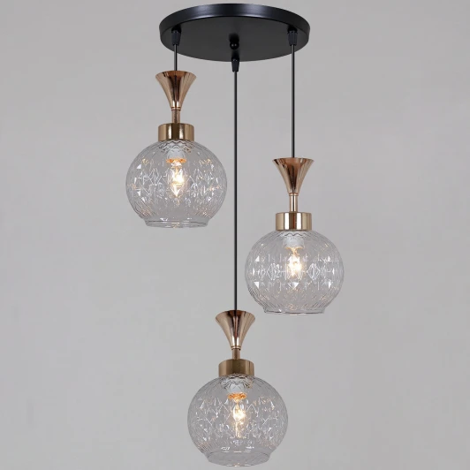 10080-0.9-03 BK+FG Подвесной светильник Reluce 10080-0.9-03 BK+FG