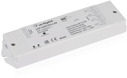 018268 Контроллер SR-1009FA-1 (12-36V, 240-720W) (IP20 Пластик) 018268