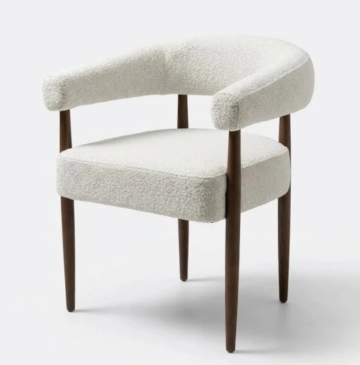 614M06133 Стул БОНСАЙ (BONSAI), цвет СВЕТЛО-БЕЖЕВЫЙ CLOUD-113, букле / ОРЕХ , ®DISAUR M-City 64850