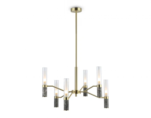 LH53353 Потолочная люстра на штанге с мрамором Ambrella Ceramo Modern LH53353