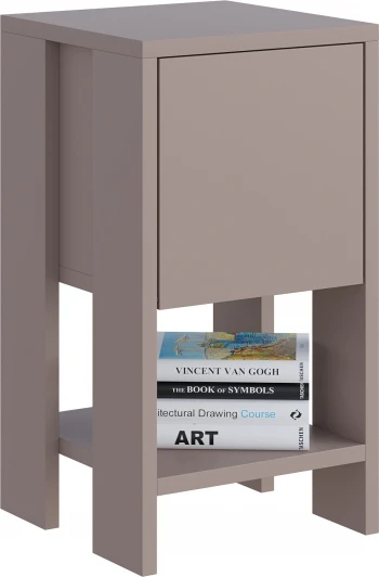 LEV01109 Прикроватная тумба EMA NIGHTSTAND (Дерево/Бежевый) LEVE