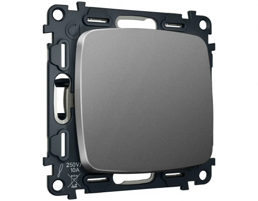 MO651050 Комплект механизма 1-кл выключателя с самовозвратом Ambrella Volt OMEGA MO651050 Антрацит серый QUANT (OP6510, VM113)
