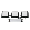 ULP-1010-20W/4000K IP54 GRILYATO OPAL BLACK KIT03 Светильники светодиодные потолочные встраиваемые, комплект из 3 штук 4000K для ячеек 100x100мм в комплекте с и/п Uniel Grilyato Opal ULP-1010-20W/4000K IP54 GRILYATO OPAL BLACK KIT03