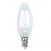 LED-C35-6W/NW/E14/CL GLA01TR картон Лампочка светодиодная свеча прозрачная E14 6W 4000K Uniel LED-C35-6W/NW/E14/CL GLA01TR