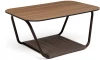 OAK-90-60-RAL8016-4sis brown "Гранада" журнальный стол 90х60см из HPL, цвет "дуб" 4SIS арт.УТ-00008578