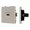 061842 Механизм HDMI розетки SCT-NOBE-MHD1-SFPL-CA (Arlight, Кашемир) 061842