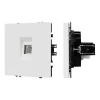 054300 Механизм телефонной розетки SCT-NOBE-MTL1-SFPL-WH (RJ-11, 4C) (Arlight, Белый кварц) 054300