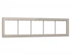 SF350385 Рамка на 5 постов (серо-бежевый стекло закаленное натуральное) Ambrella Volt SIGMA SF350385