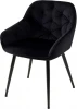 UDC9051BLV19 Стул BREEZE BLUVEL-19 BLACK, велюр/ черный каркас М-City
