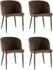 УТ000037517 Стул Оскар велюр коричневый 4 шт Stool Group (арт.УТ000037517)