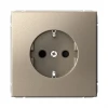 GAL000545S Розетка с заземлением и шторками (шампань) Systeme Electric GAL000545S
