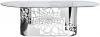 GY-8515STOL/OB Кухонный стол Garda Decor GY-8515STOL/OB (Серебро/Прозрачный)