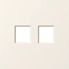 DS86931 Накладка для розеткок RJ45/TV/SAT/RJ-11 двойная (матовый кремовый) Donel S08 DS86931