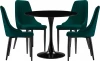 528369 Стол кухонный Woodville Телма green / black