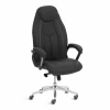 25932 Кресло Босс Люкс/Boss Lux (26) хром Экокожа LUX Classic 18-22, черный Tetchair 25932