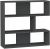 LEV00598 Стеллаж Прямые MOLLY BOOKCASE NO.1 (ЛДСП/Темно-серый) LEVE