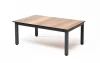OAK-90-60-R7024-4sis Журнальный столик Канны из HPL 90х60, H40, каркас серый (RAL7024), цвет столешницы "дуб" 4SIS арт.OAK-90-60-R7024-4sis