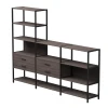 254ST11DK9005 Набор стеллажных систем №11 Everprof EVO (ЭВО) 2440x385x1840 Дуб Пасадена/Черный 254ST11DK9005
