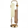 5467/10TL Настольная лампа Odeon Light Lion 5467/10TL белый/коричневый/античная бронза/металл/стекло/декор металл LED x 10W (5W*2) 3000K