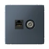 GAL000789 Розетка ТВ + Ethernet RJ-45 (грифель) Systeme Electric GAL000789
