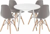 579071 Стол кухонный Woodville Рута white / gray