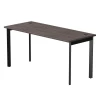 254S004DK9005 Стол прямой Everprof EVO (ЭВО) на металлокаркасе 1580х670х755 мм опоры 45гр Дуб Пасадена/Черный 254S004DK9005