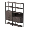 254ST8DK9005 Набор стеллажных систем №8 Everprof EVO (ЭВО) 1635x385x1840 Дуб Пасадена/Черный 254ST8DK9005