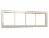 SF350544 Рамка на 4 поста (шёлк стекло закаленное натуральное) Ambrella Volt SIGMA SF350544