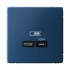 GAL001127 Розетка с быстрой зарядкой USB Type-C 65Вт (аквамарин) Systeme Electric GAL001127